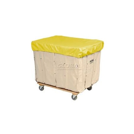 H.G. Maybeck Co HG Maybeck Hamper Basket Cap, 10 Oz. Vinyl, 10 Bushel, Yellow HBC10RV-YL